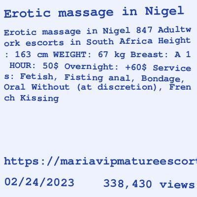 Erotic massage Nigel